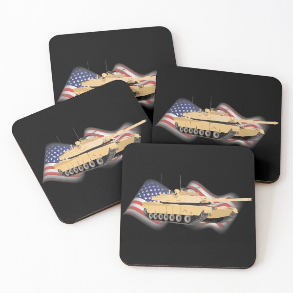 Item preview, M1A1 / M1A2 Abrams Tank with American Flag designed and sold by NorseTech.