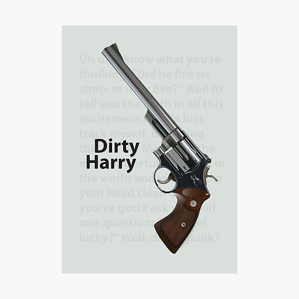 Dirty Harry Photographic Print