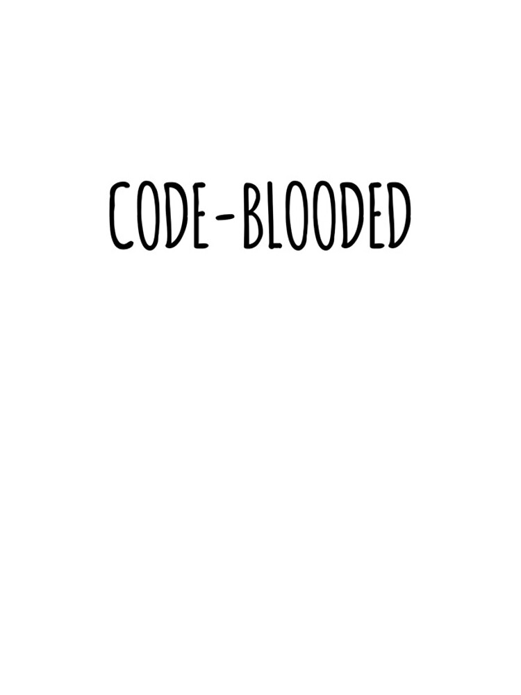 Thumbnail 4 of 4, iPhone Case, Code- Blooded. Funny Computing Coding Joke designed and sold by the-elements.