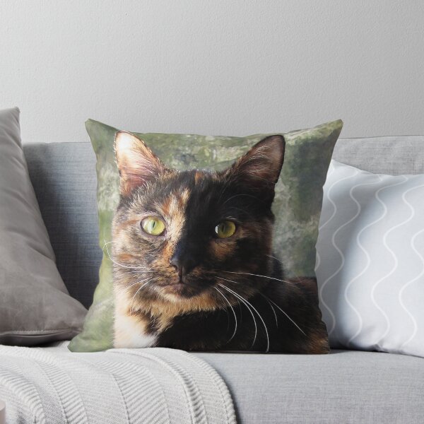 Item preview, Tortoiseshell cat looking at camera designed and sold by ljm000.
