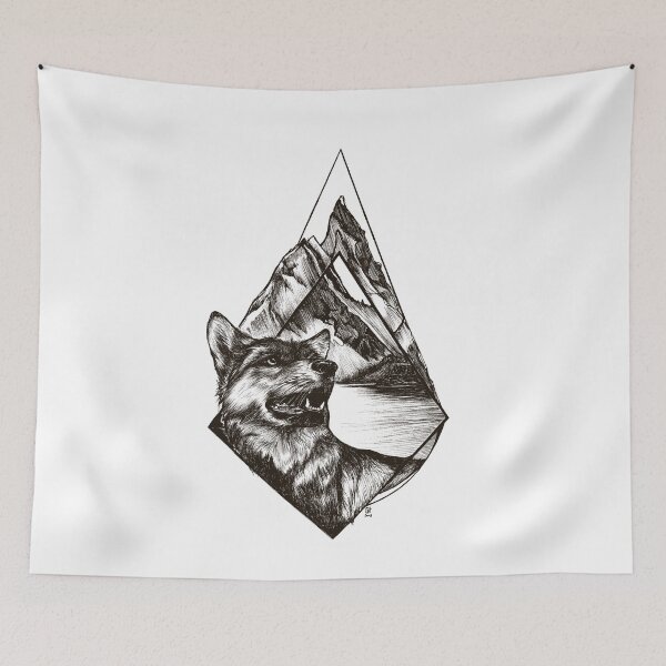 Item preview, Wolf in Alpin Mountains designed and sold by camarocaro.