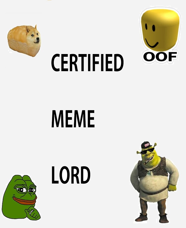 Certified Meme Lord Design For All Products Ipad Case Skin By Krunchycheese Redbubble - lord oof roblox