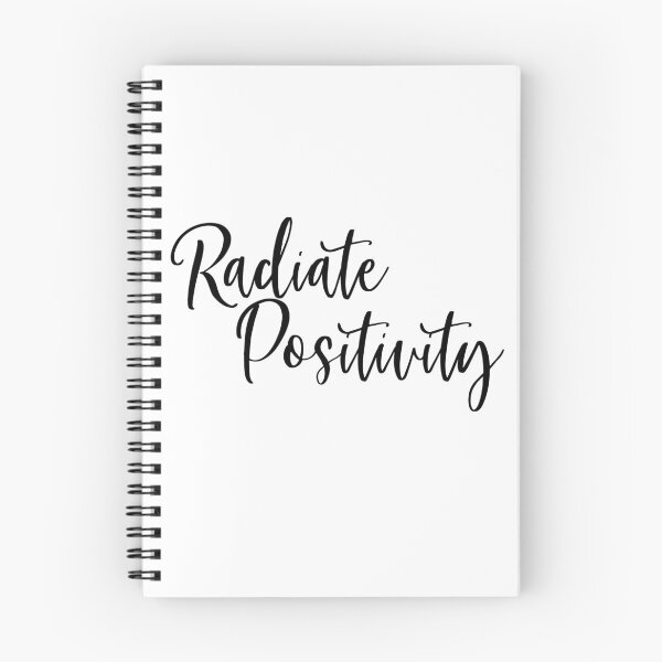 Item preview, Black Script Radiate Positivity designed and sold by Skylyr VanDerveer.
