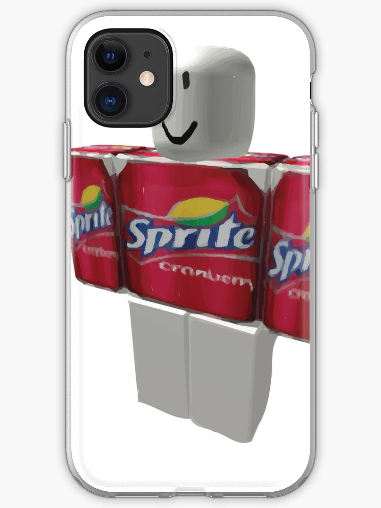 Sprite Cranberry Roblox Guy Iphone Case Cover By Eggowaffles Redbubble - sprite cranberry shirt roblox