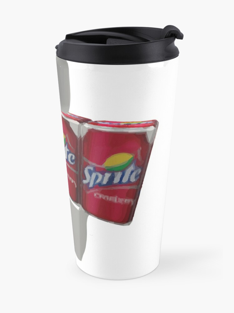 Sprite Cranberry Roblox Guy Travel Mug By Eggowaffles Redbubble - soda cup roblox