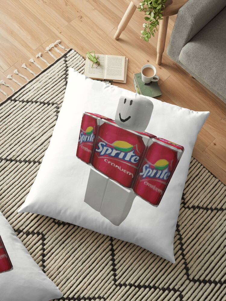 Sprite Cranberry Roblox Guy Floor Pillow By Eggowaffles - sprite cranberry roblox guy leggings