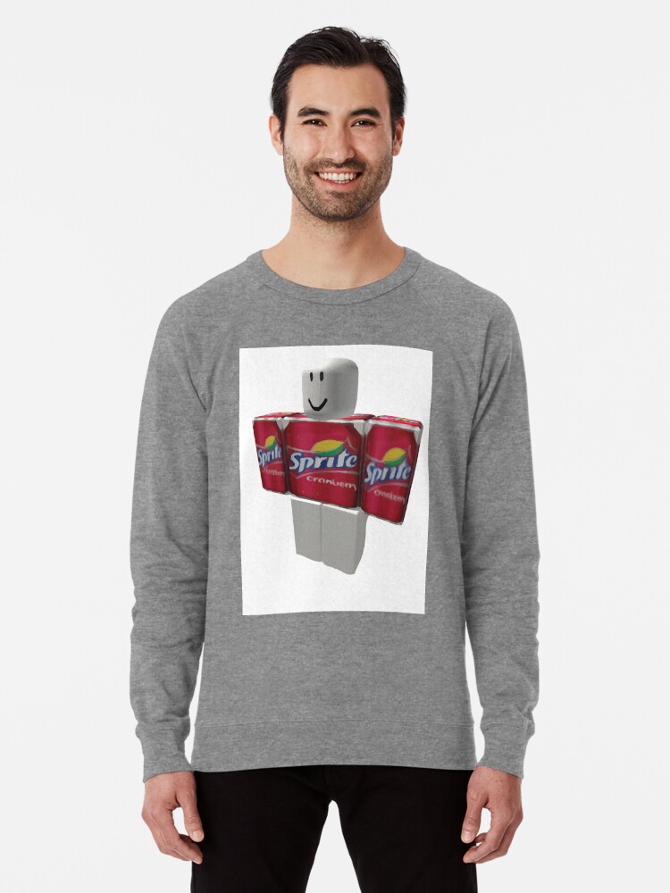 Sprite Cranberry Roblox Guy Lightweight Sweatshirt By Eggowaffles Redbubble - roblox boombox code for hoodie