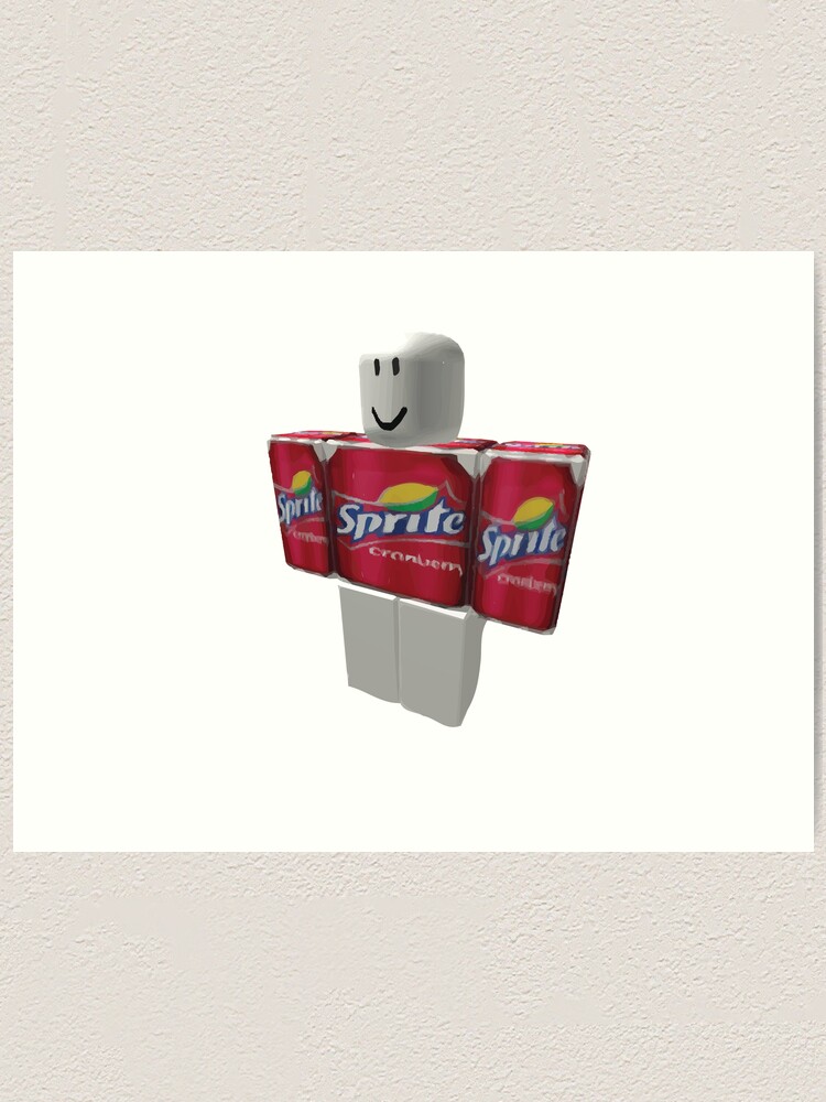 Sprite Cranberry Roblox Guy Art Print By Eggowaffles Redbubble - sprite cranberry roblox guy scarf