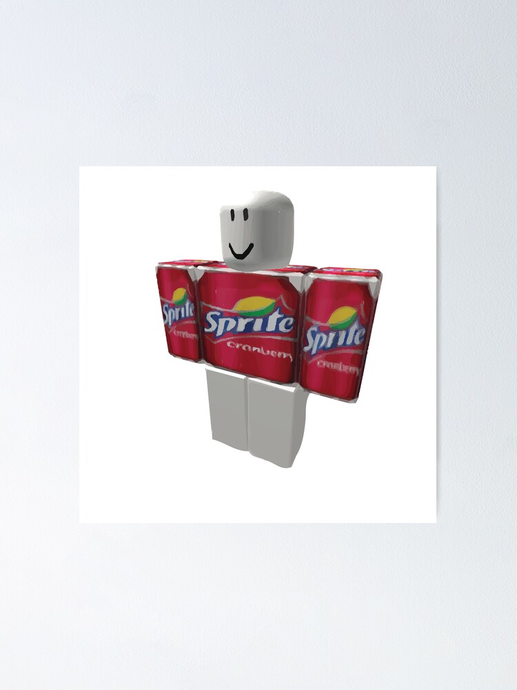 Sprite Cranberry Roblox Guy Poster By Eggowaffles Redbubble - sprite cranberry roblox guy mug
