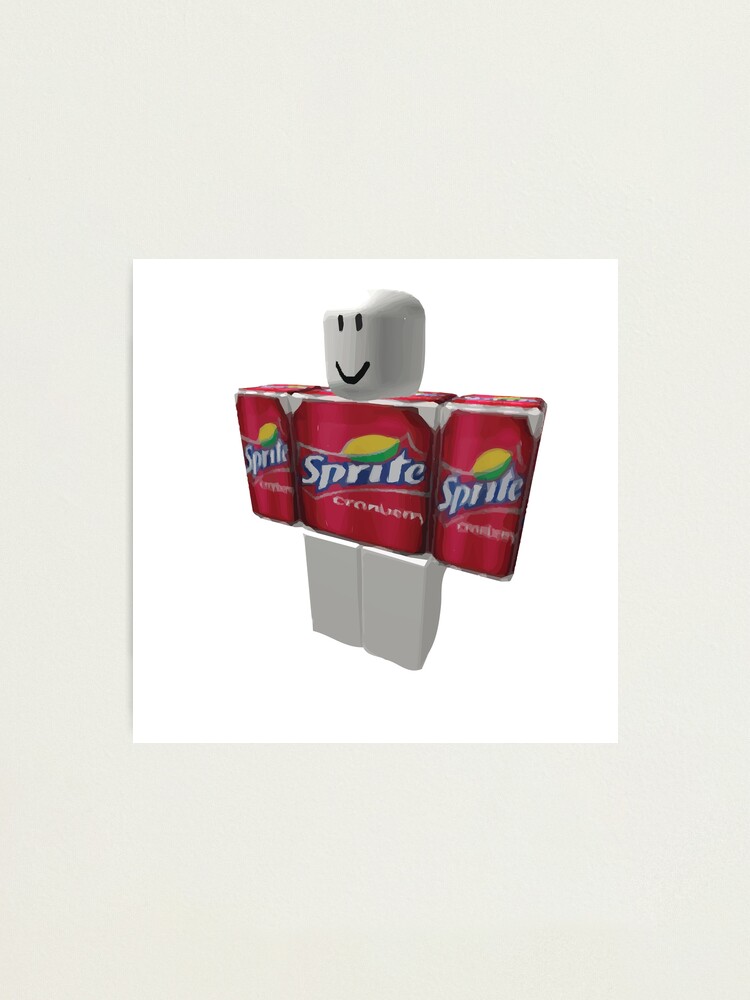 Sprite Cranberry Roblox Guy Photographic Print By Eggowaffles Redbubble - roblox crane