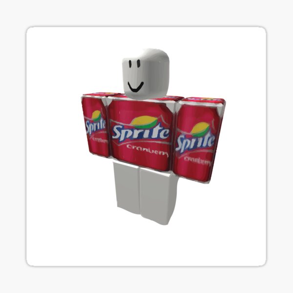 Wanna Sprite Cranberry Stickers Redbubble - want a sprite cranberry roblox id