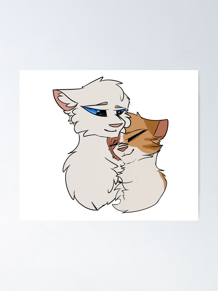 Cloudtail X Brightheart Poster By Nightmaregold Redbubble