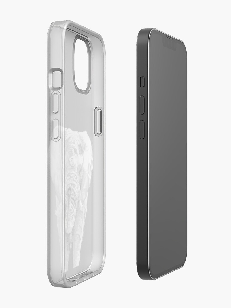 Alternate view of African Elephant in Graphite iPhone Case