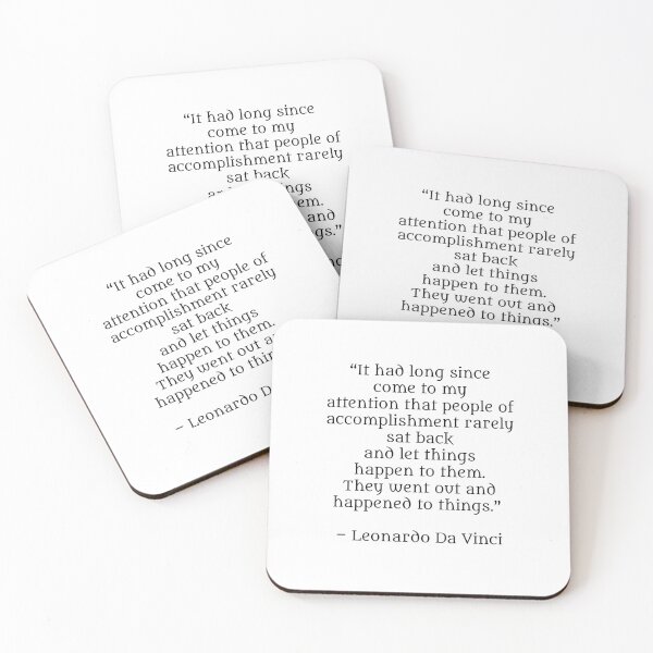 Item preview, Leonardo Da Vinci Quote - People of accomplishment  designed and sold by Inspirationmotivation.