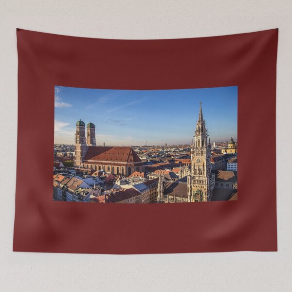 Item preview, Germany. Munich. Frauenkirche & Tower of New Town Hall. designed and sold by vadim19.