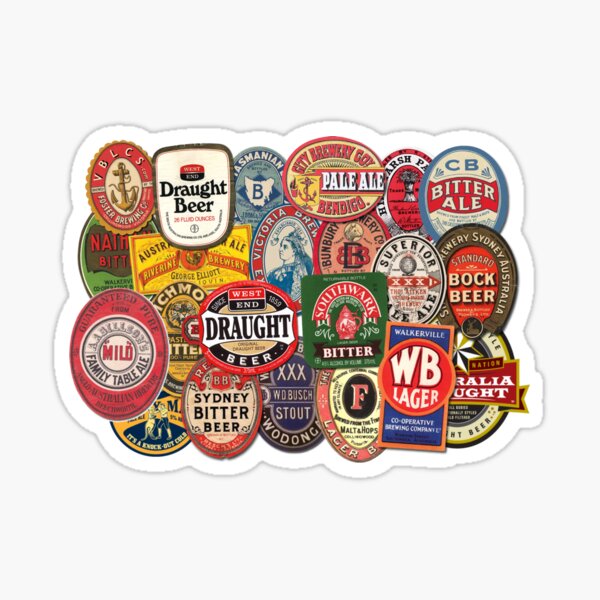 Beers of Australia Sticker