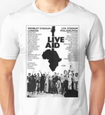 Live Aid Band List Unisex T-Shirt