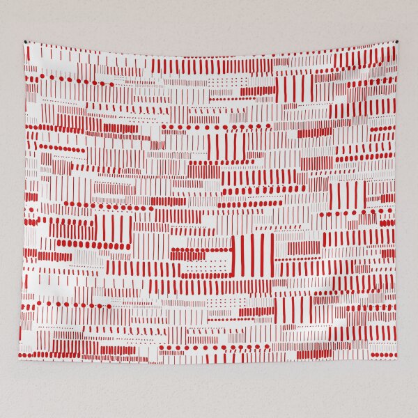 Item preview, red line pattern designed and sold by DidemOdemis.