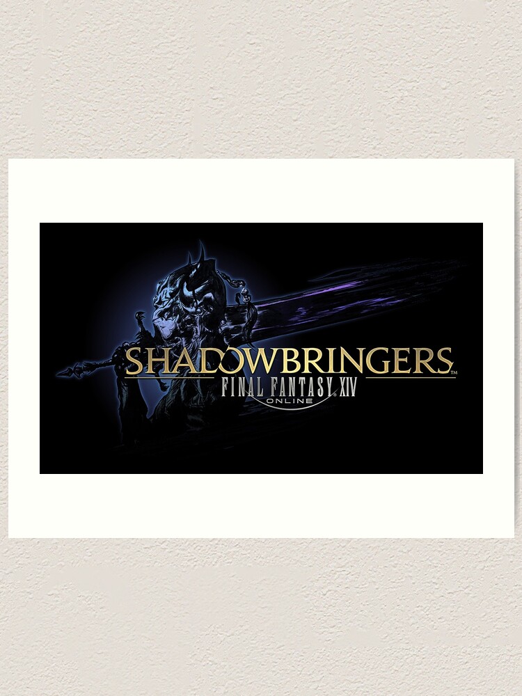 Final Fantasy Xiv Shadowbringers Logo Art Print By Rhodry Redbubble