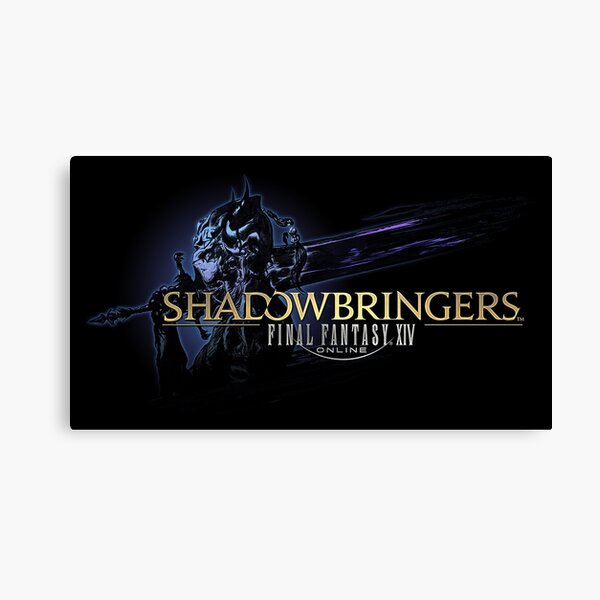 Final Fantasy XIV: Schattenbringer-Logo Leinwanddruck