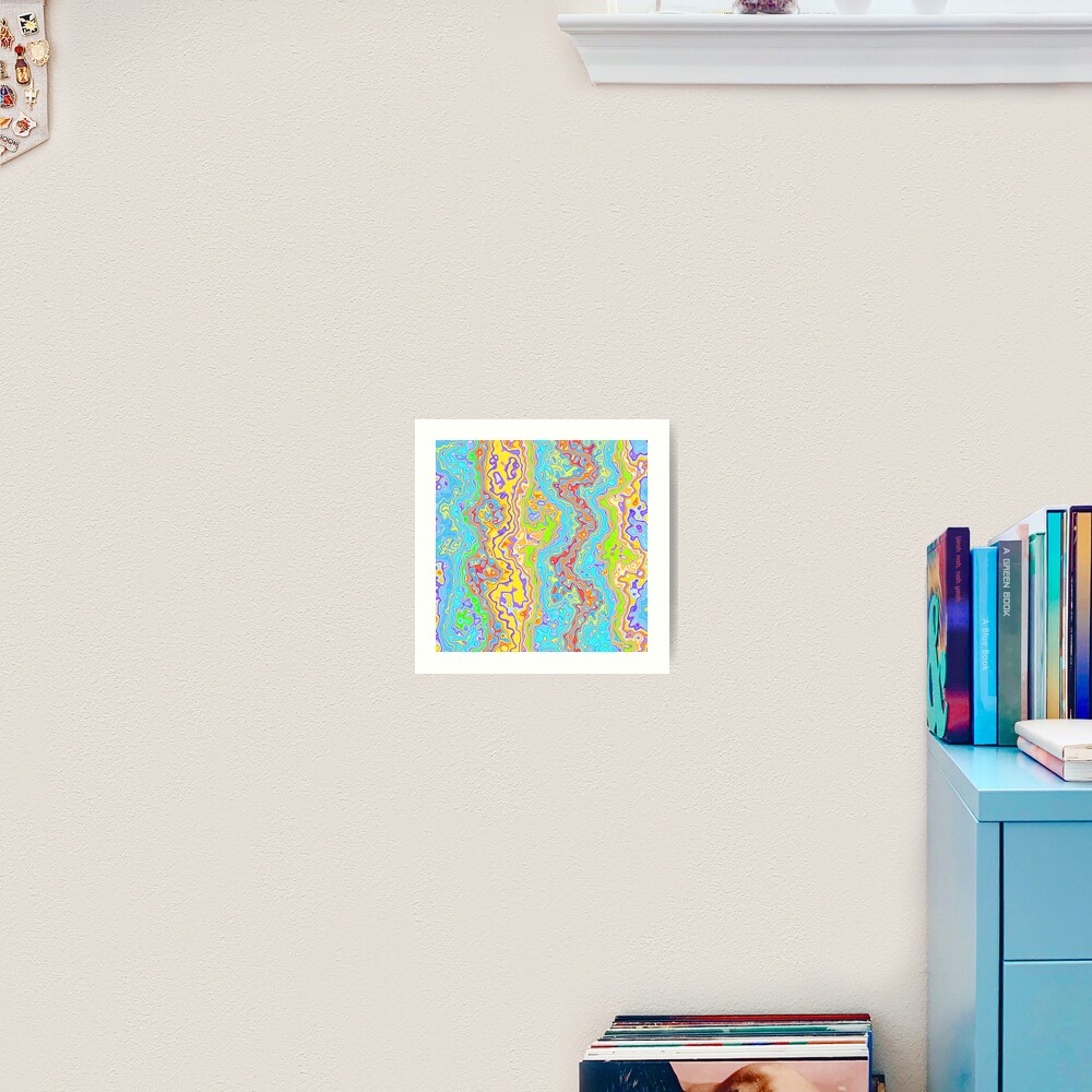 Abstract color streams Art Print