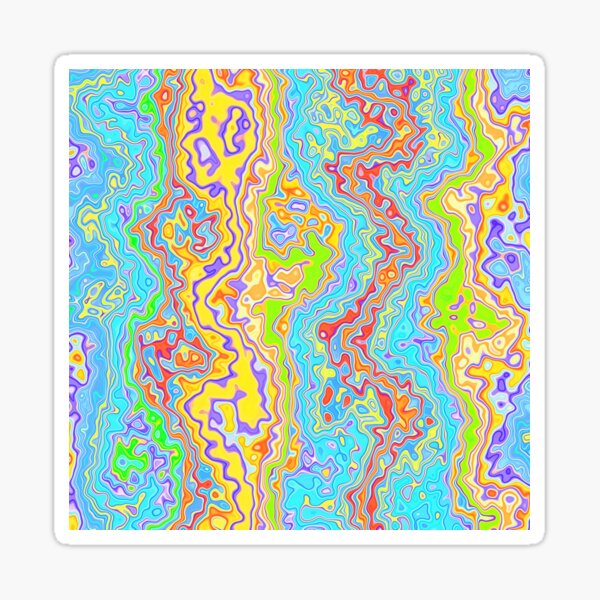 Abstract color streams Sticker