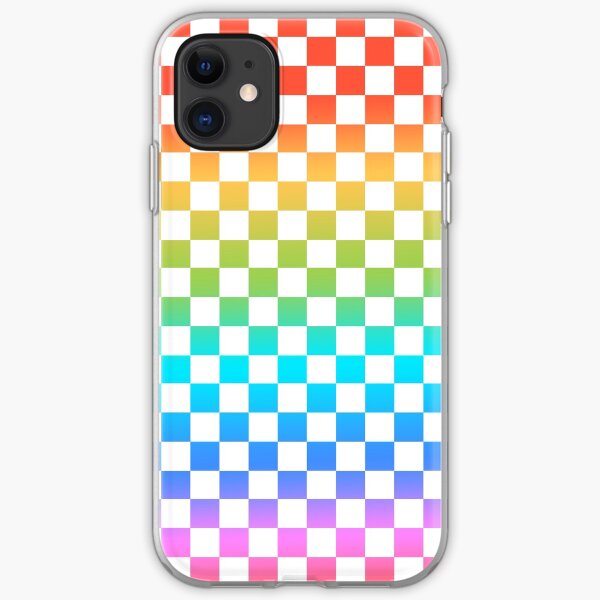 Rainbow Checkerboard iPhone Soft Case