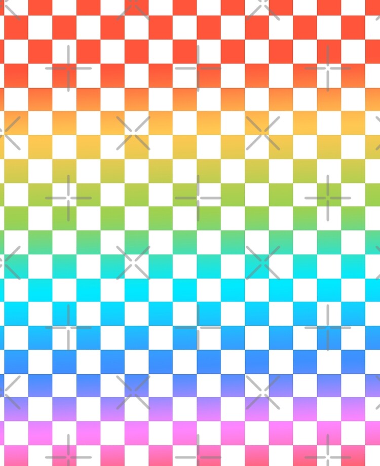 rainbow checkerboard