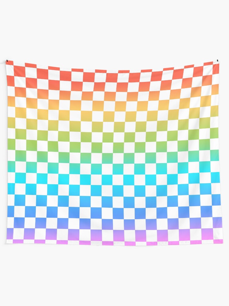 rainbow checkerboard
