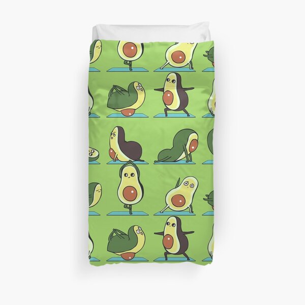 Avocado Yoga Duvet Cover