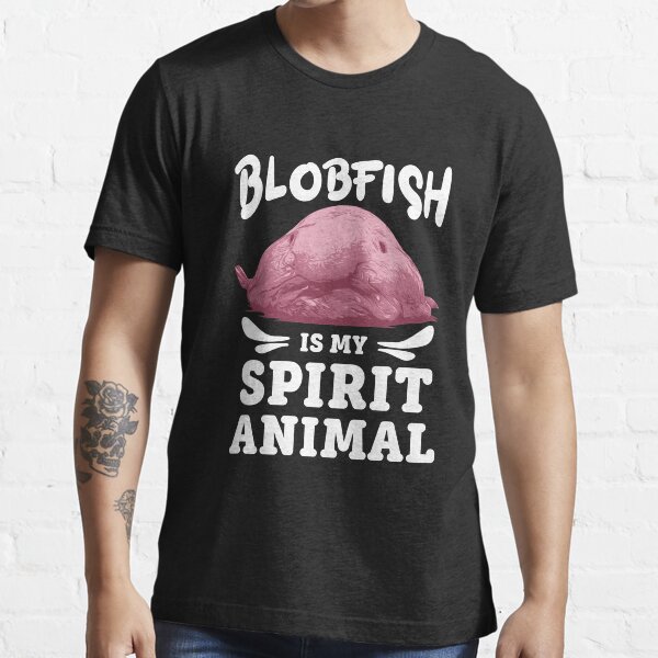 Blobfish Is My Spirit Animal - Funny Meme Ugly Fish Illustration Long  Sleeve T Shirt by Wobbel