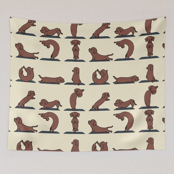 Item preview, Dachshund yoga designed and sold by Huebucket.