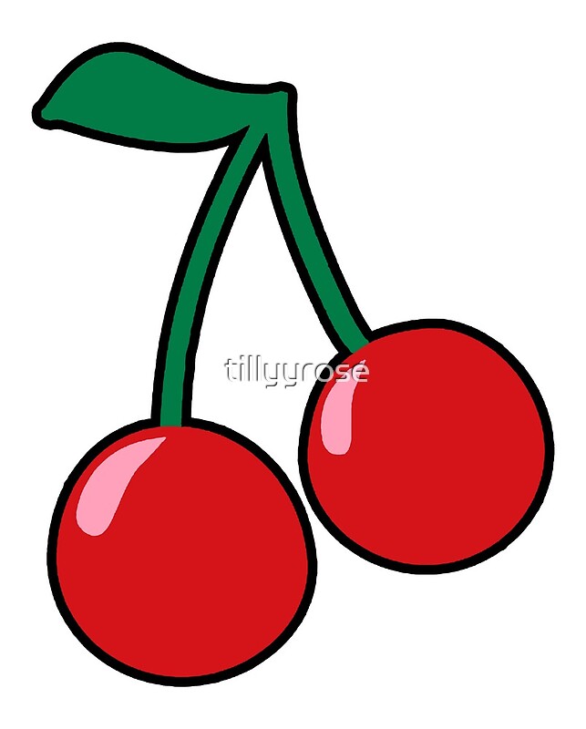 "cartoon cherry" by tillyyrose | Redbubble