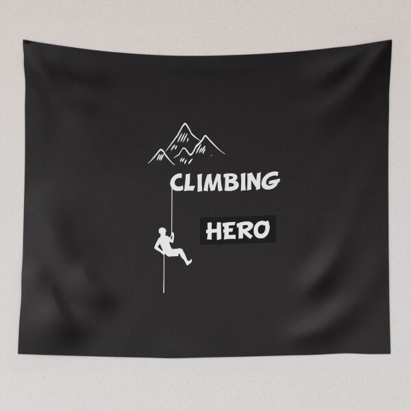 Item preview, Climbing hero mountaineer climbing mountain hobby rock gift designed and sold by dm4design.