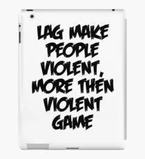 FPS LAG iPad Case/Skin