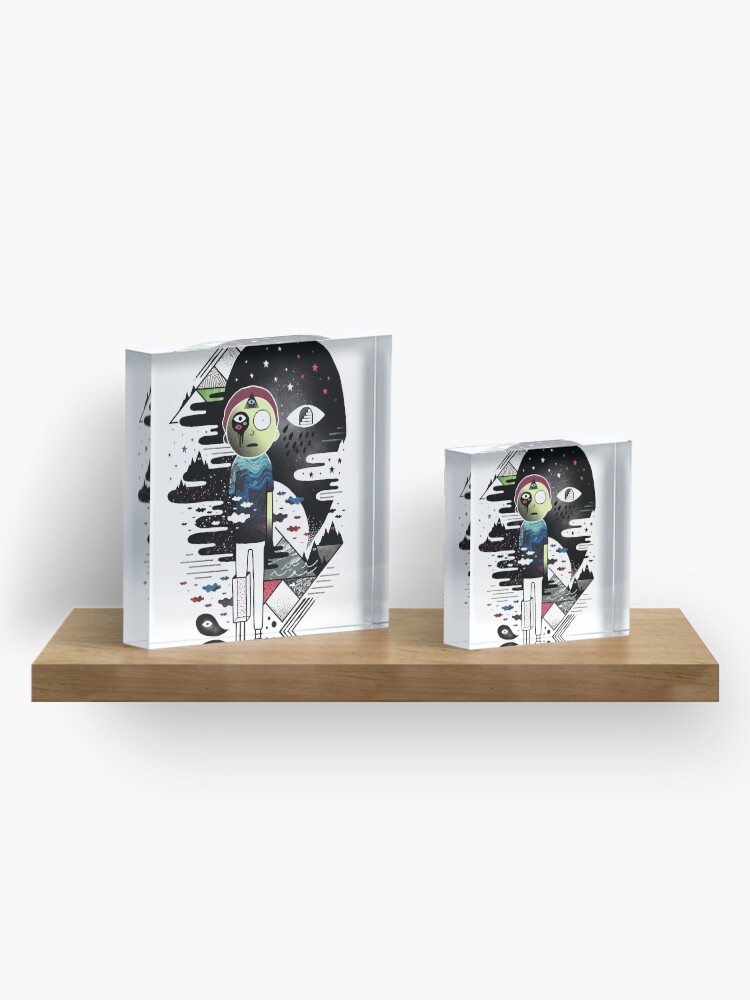 Alternate view of Inner Dimensional Morty Acrylic Block