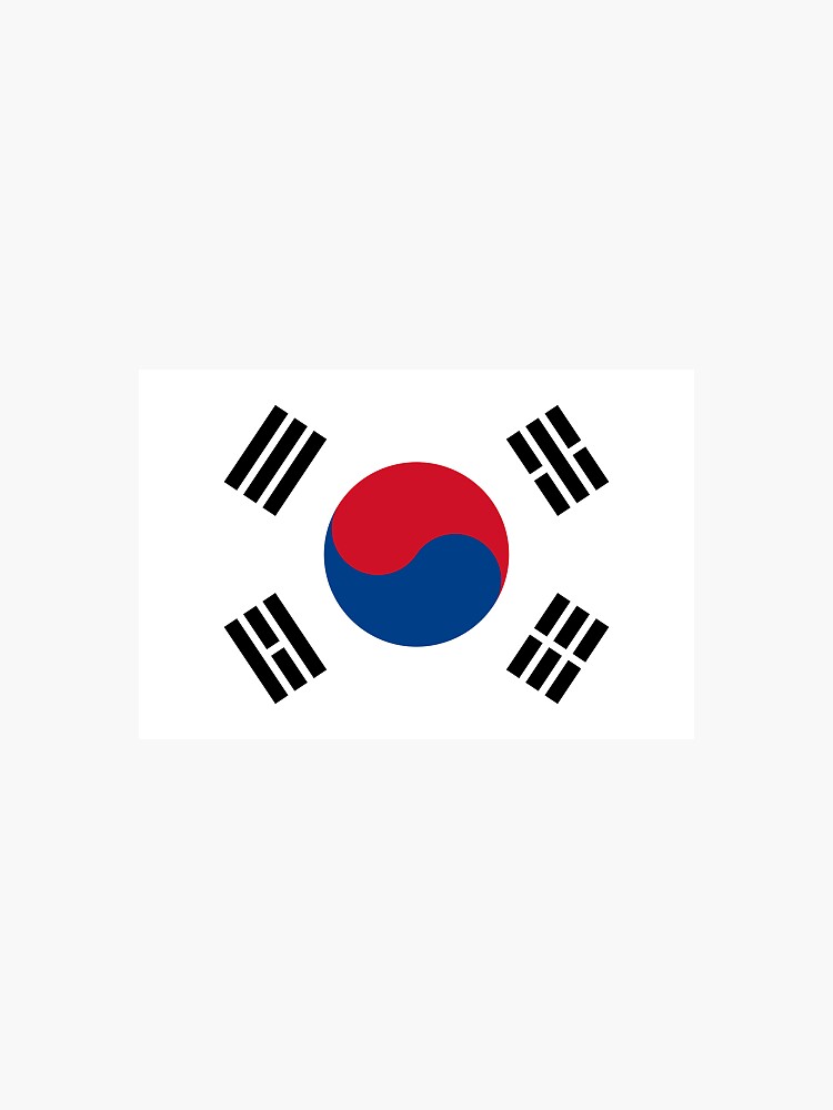"Korean Flag" Sticker for Sale by mcorreia Redbubble