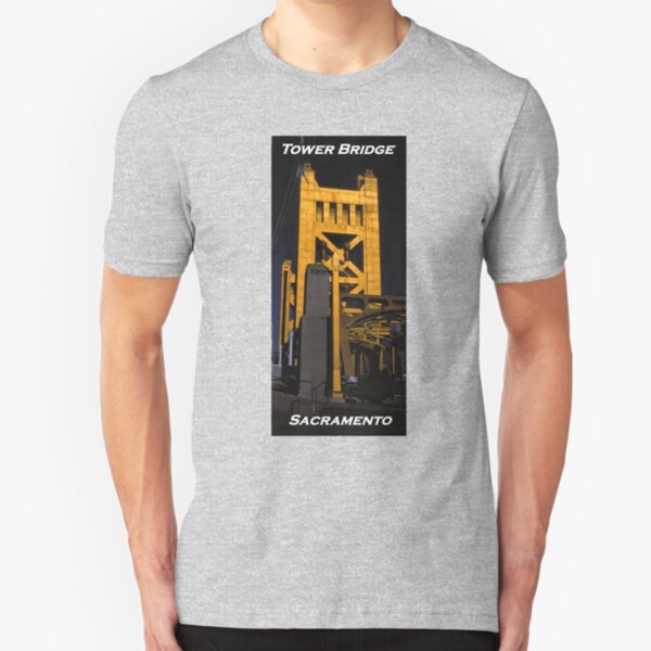 Tower Bridge, Sacramento Slim Fit T-Shirt