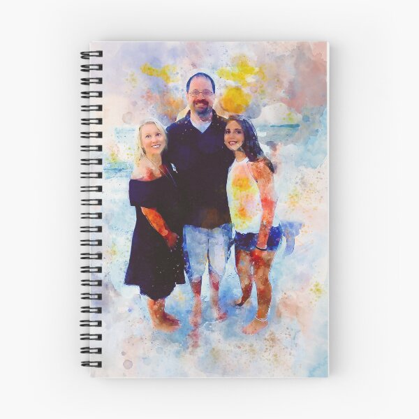 Item preview, Custom watercolor portrait  designed and sold by Nora Gad.