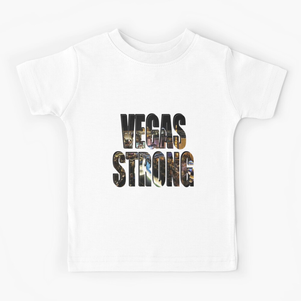 Vegas Strong Baby Girl Short Sleeve Round Neck Cotton Tshit