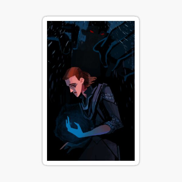 Blue hand Sticker