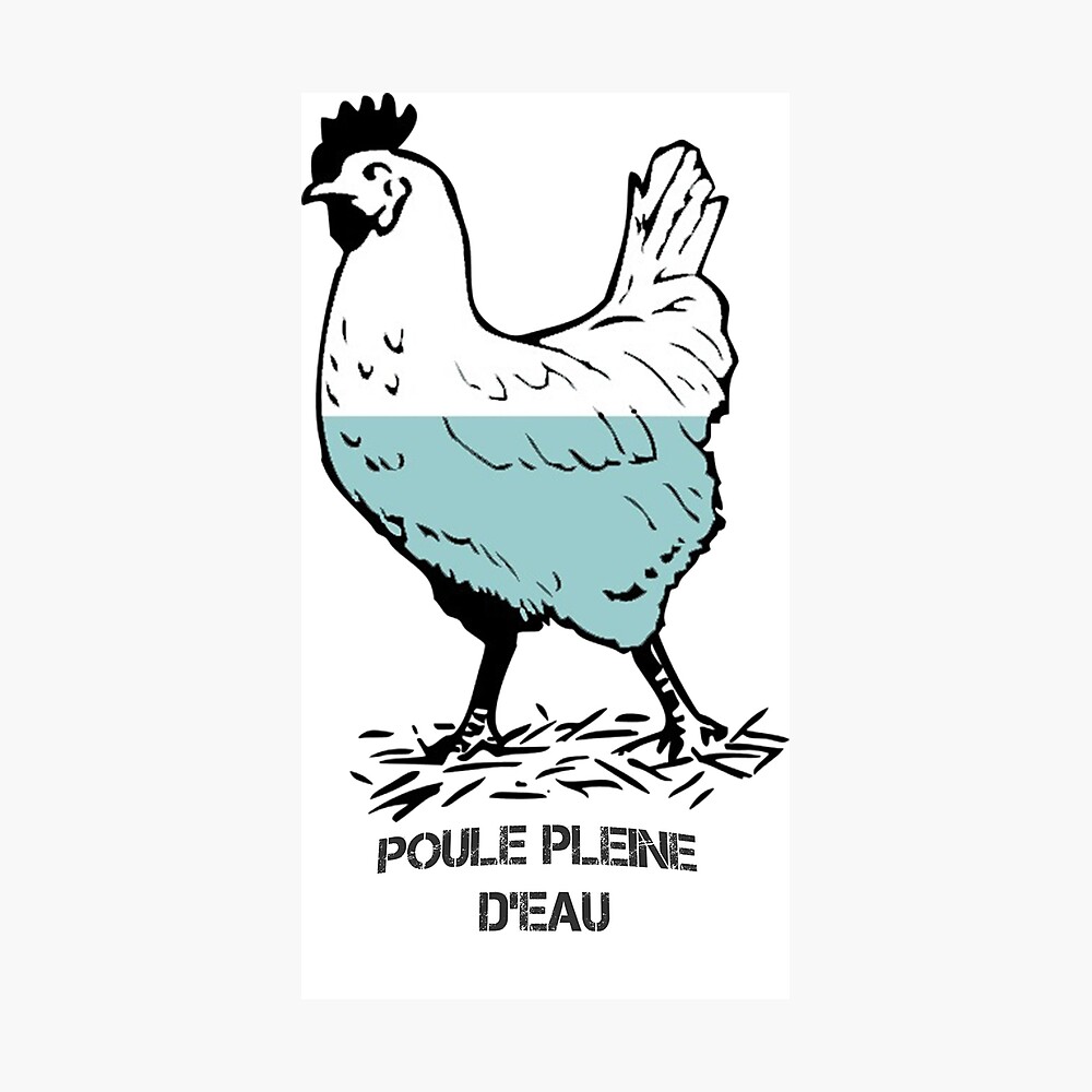 Poster Poule Pleine D Eau Volaille Oss 117 Meme Par Fuelstoke Redbubble