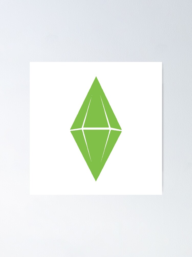 Sims 4 Plumbob Poster For Sale By Emilywerfel Redbubble