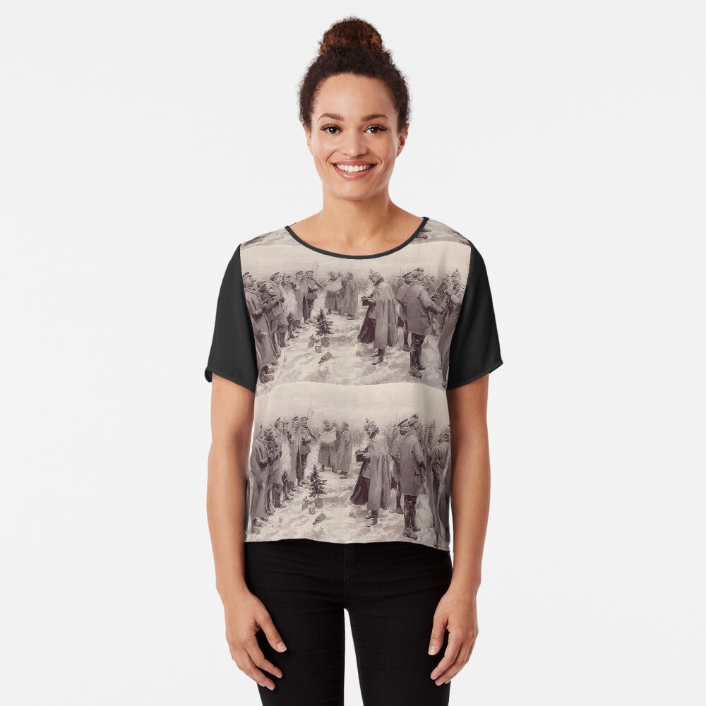 Christmas Truce, 1914 Chiffon Top