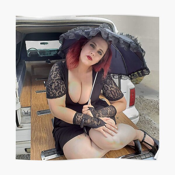 Pinup Black Widow Poster