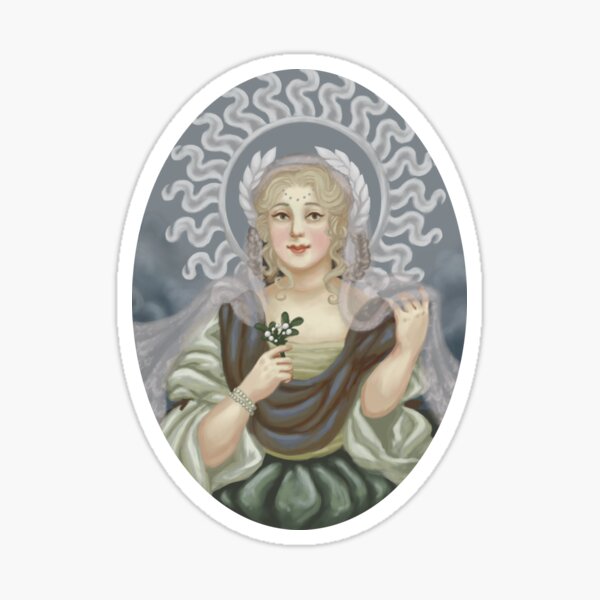 Lady of the Winter Solstice Sticker