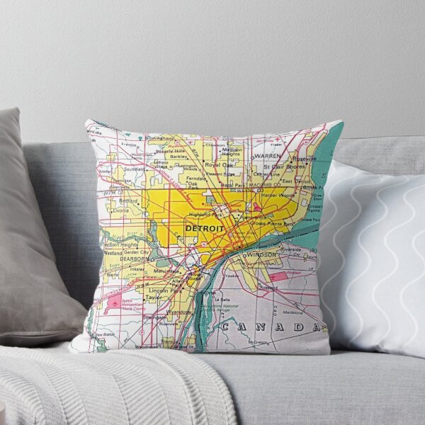 Item preview, Historical City of Detroit Map designed and sold by threeampersands.