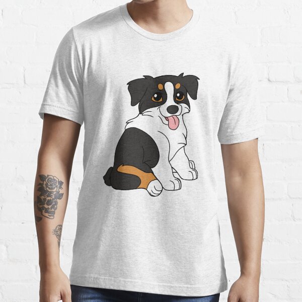 "Australian Shepherd Black Tri Aussie" Tshirt for Sale by sculptedpups