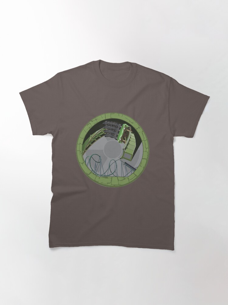 Alternate view of Hulkcoaster Islands of Adventure - B&M Launch Coaster Design Classic T-Shirt