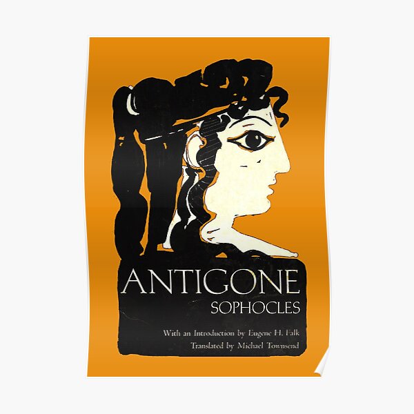 Couverture de livre Antigone Sophocles Poster